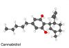 This is an image of a cannabidiol molecule